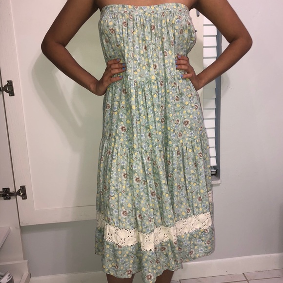 Vintage Floral hippie Skirt/Dress - Picture 2 of 2